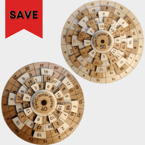 Safecracker Puzzle Gift Set - Two Piece Brain Teaser Package - Creative Escape Rooms