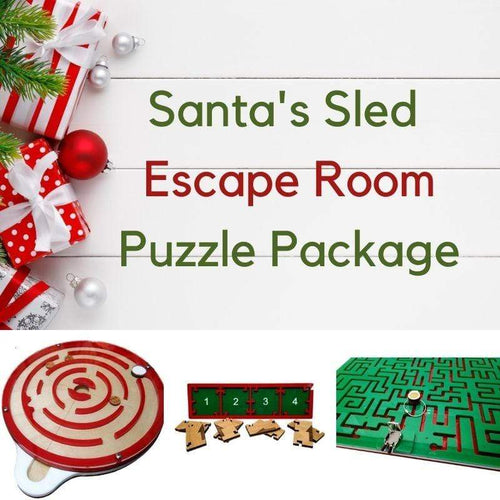 Santas Sled Christmas Themed Escape Room Puzzle Package