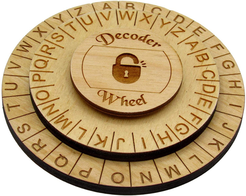 Disco di decodifica Secret Decoder Wheel per tutte le età - Caesar Cipher Wheel