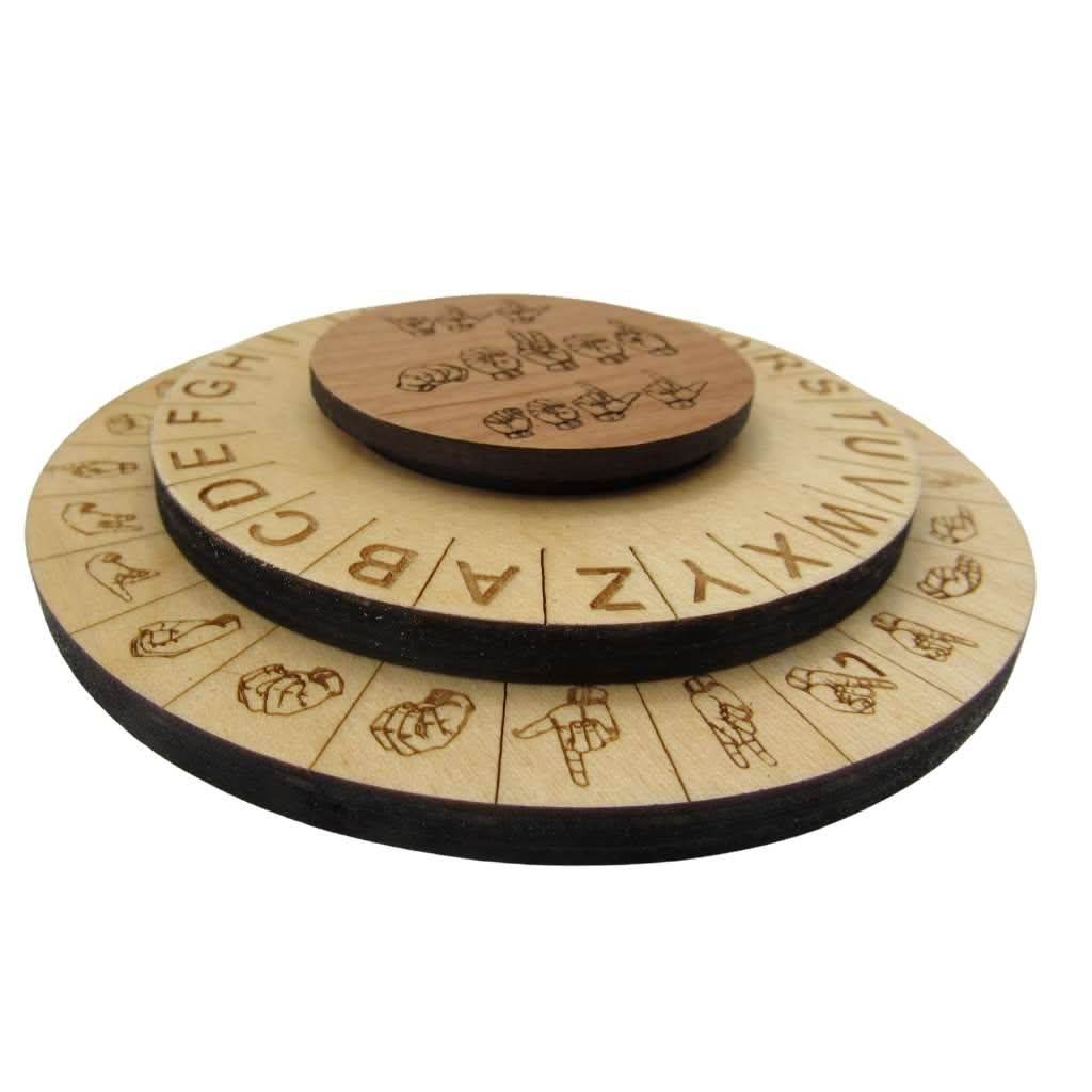 Sign Language Cipher Wheel - ASL Decoder Disk – Creative Escape Rooms