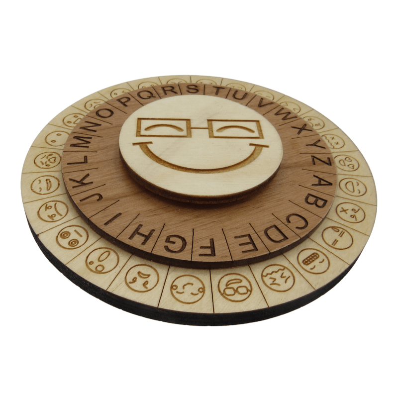Smiley Face Cipher Wheel – Escape Room Prop und Decoder Disk
