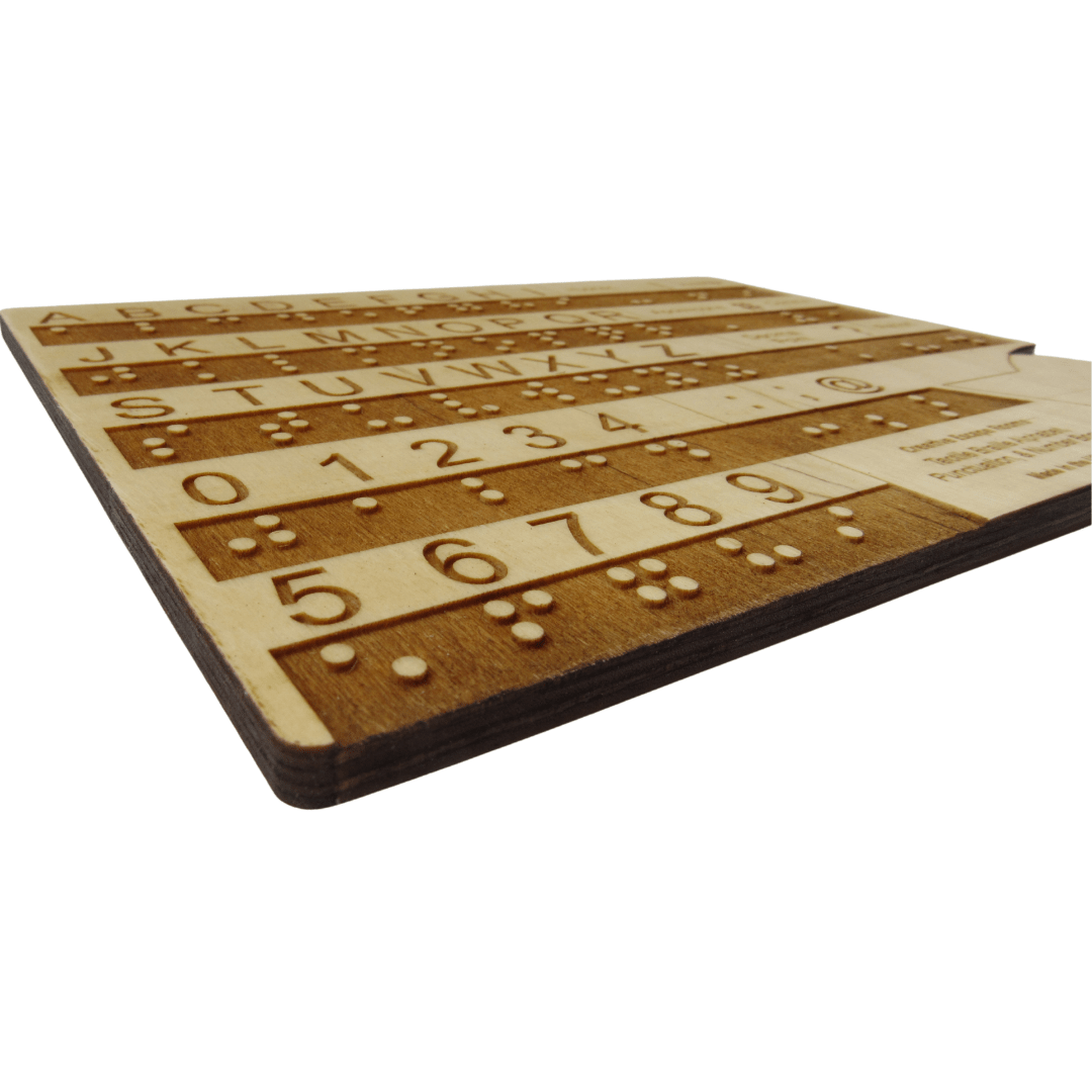 Tactile Advanced Braille Education Fingerboard with Raised Dots - Creative Escape Rooms