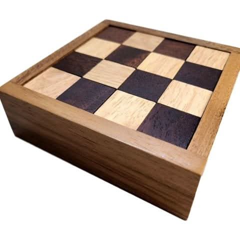The Devils Chessboard Wood Puzzle - Difficult Brain Teaser for Adults - Creative Escape Rooms