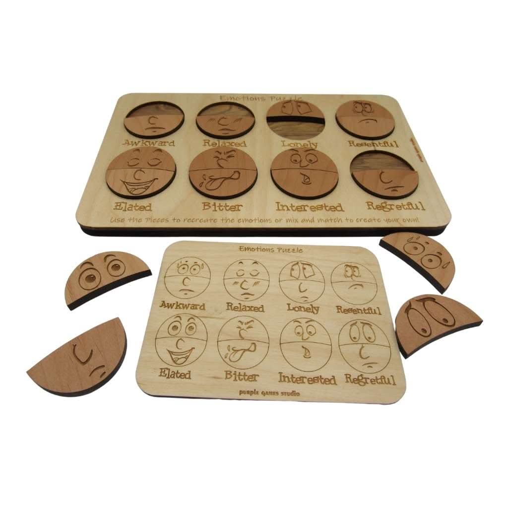 The Emotions Puzzle - Montessori Puzzle for Learning Emotions - Creative Escape Rooms
