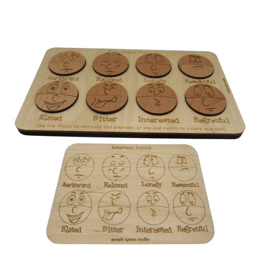 The Emotions Puzzle - Montessori Puzzle for Learning Emotions - Creative Escape Rooms