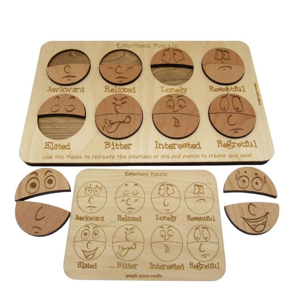 The Emotions Puzzle - Montessori Puzzle for Learning Emotions - Creative Escape Rooms