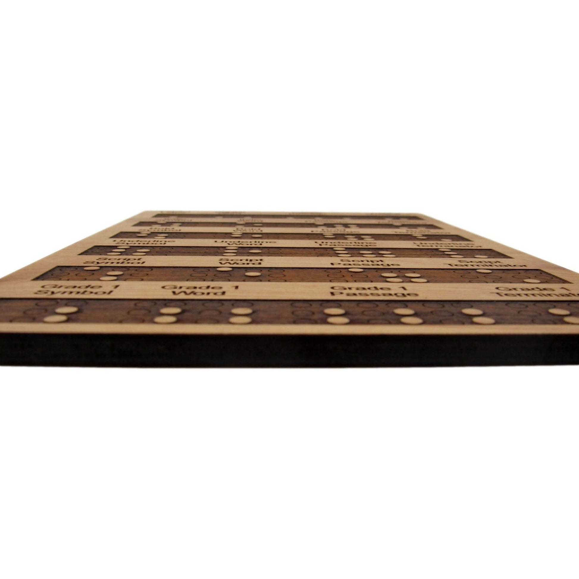 Wooden Braille Composition Board - Teach and Learn Braille - Raised Dots - Creative Escape Rooms