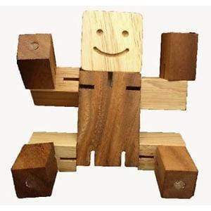 Woodie - Il "trasformatore originale" Un vecchio giocattolo in legno per bambini